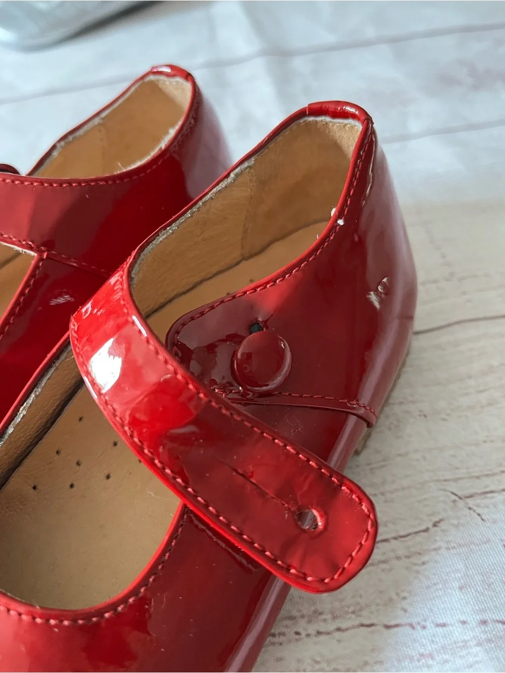 Sal & Pimenta red patent Mary Jane shoes
